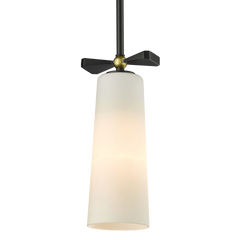 Bow Pendant Lamp  - Brass / Black