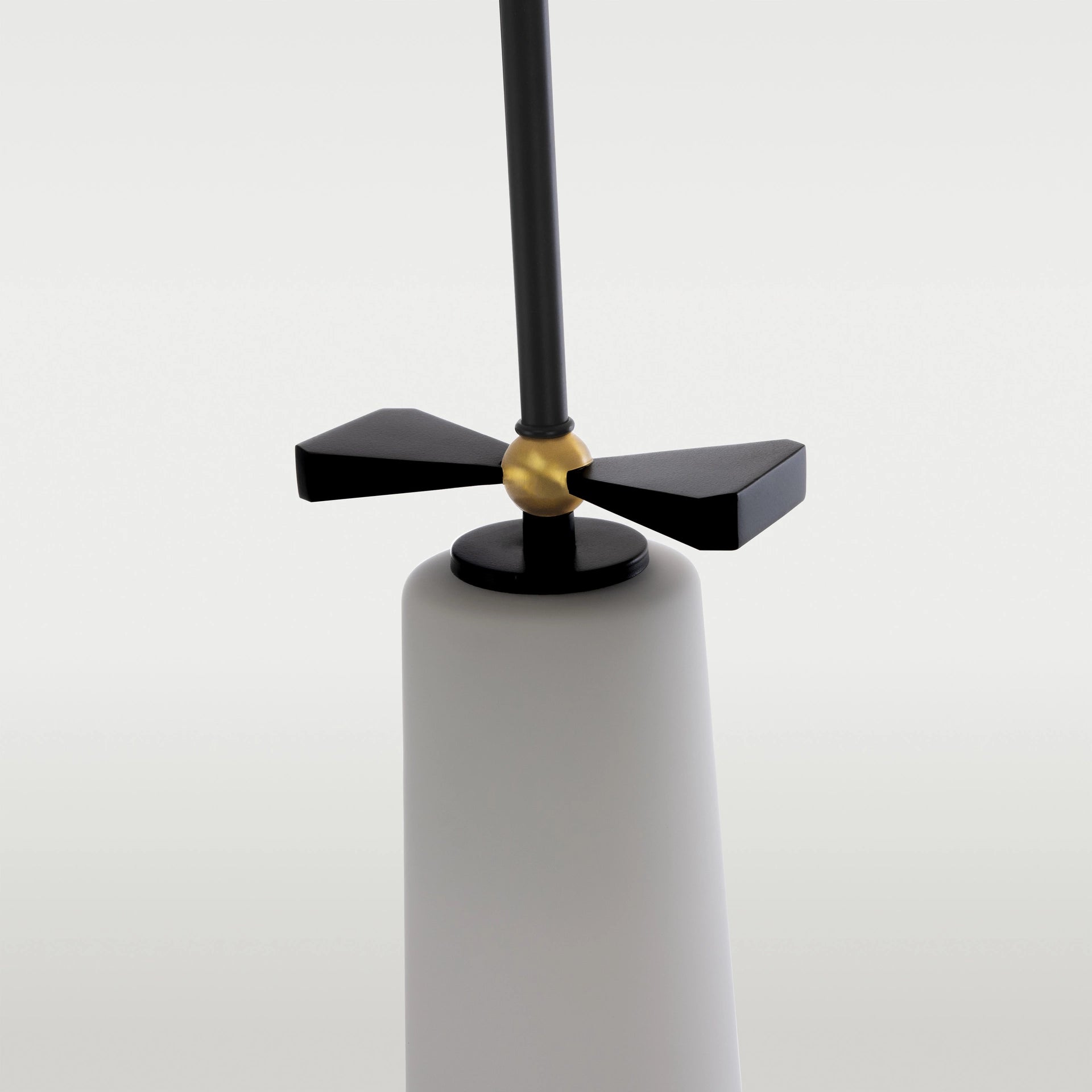 Bow Pendant Lamp  - Brass / Black