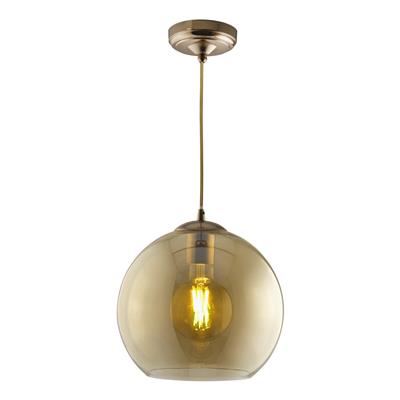 Balls Pendant - Antique Brass Metal & Amber Glass - Promotional Offer