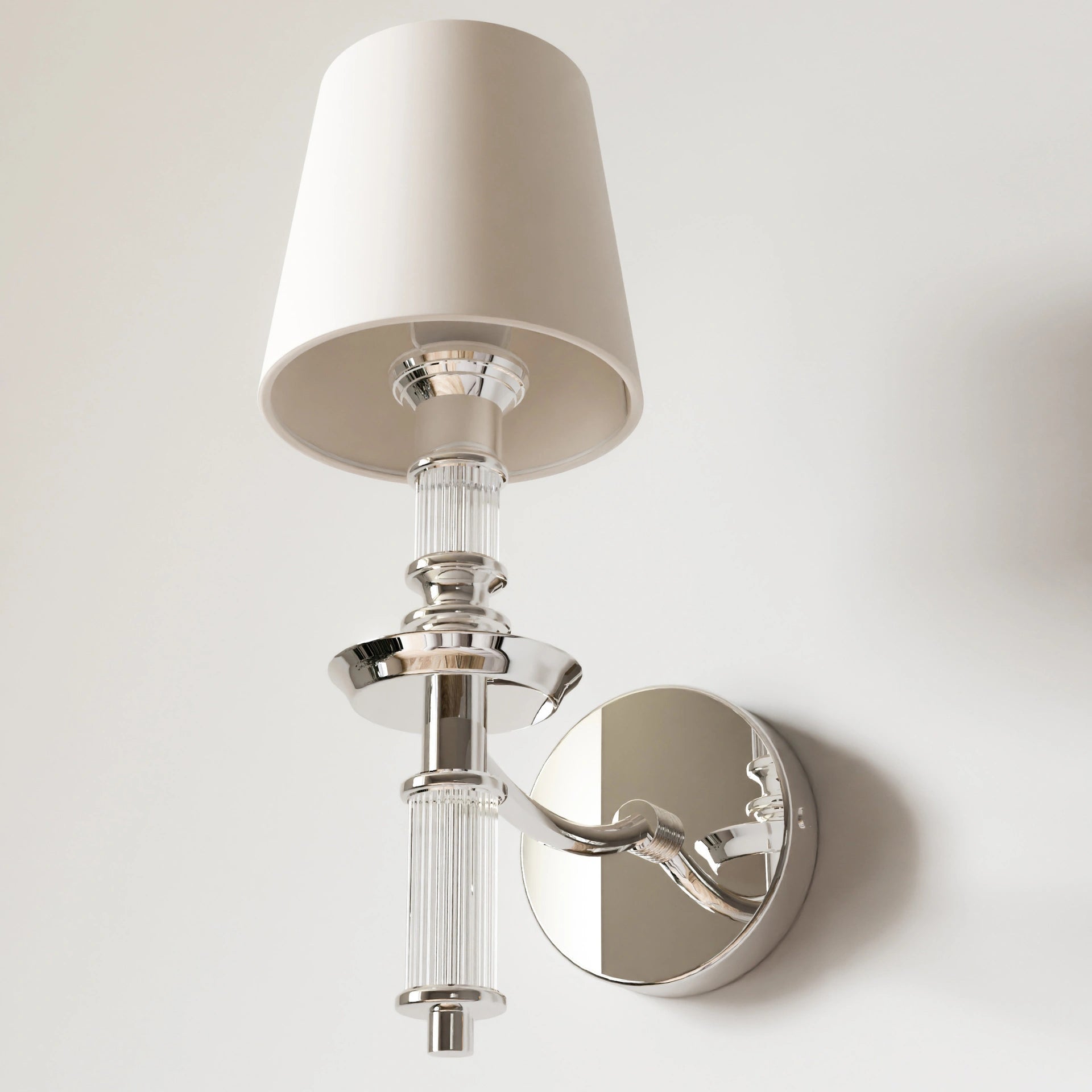 Siena 1Lt Wall Lamp - Nickel
