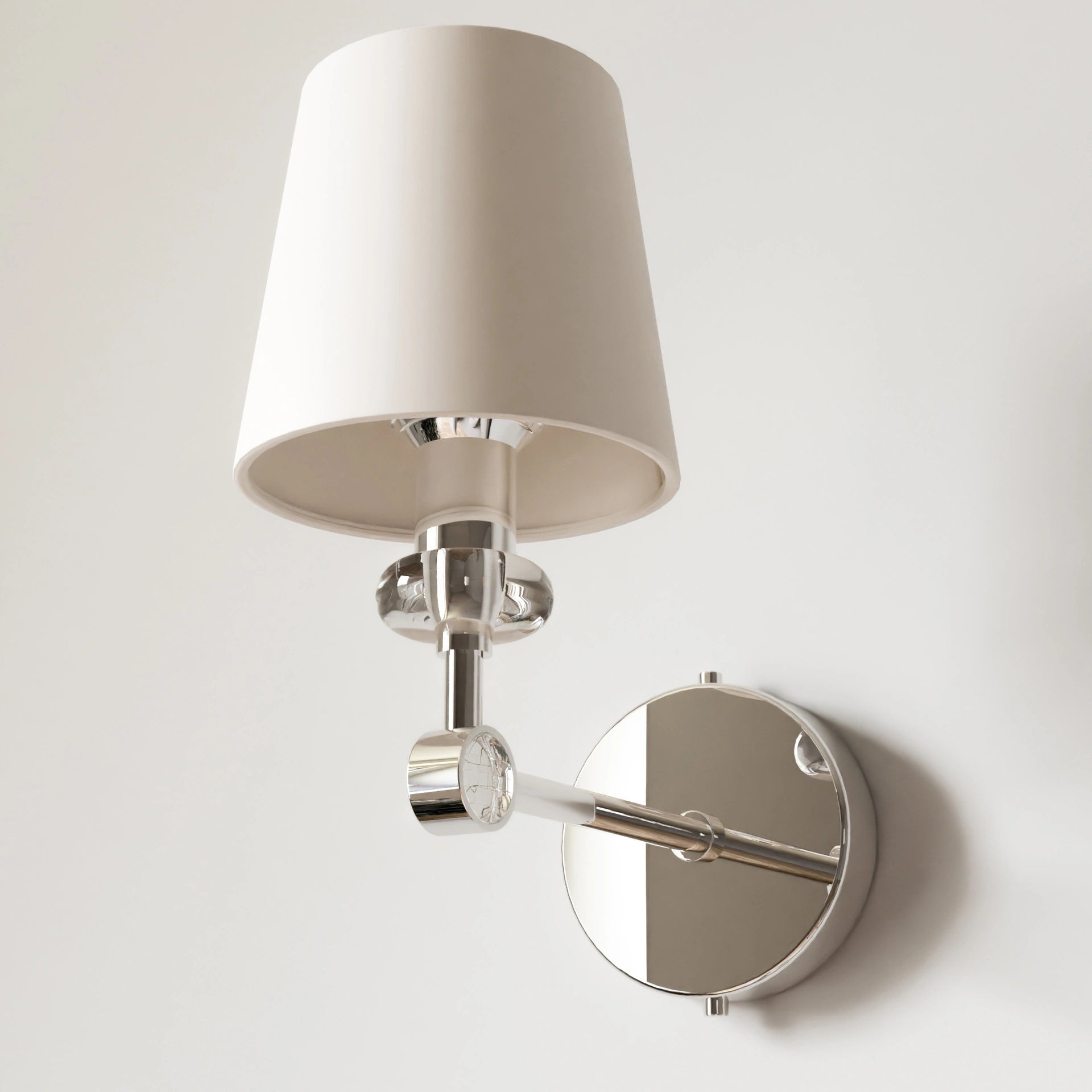 Doha 1Lt Wall Lamp - Nickel