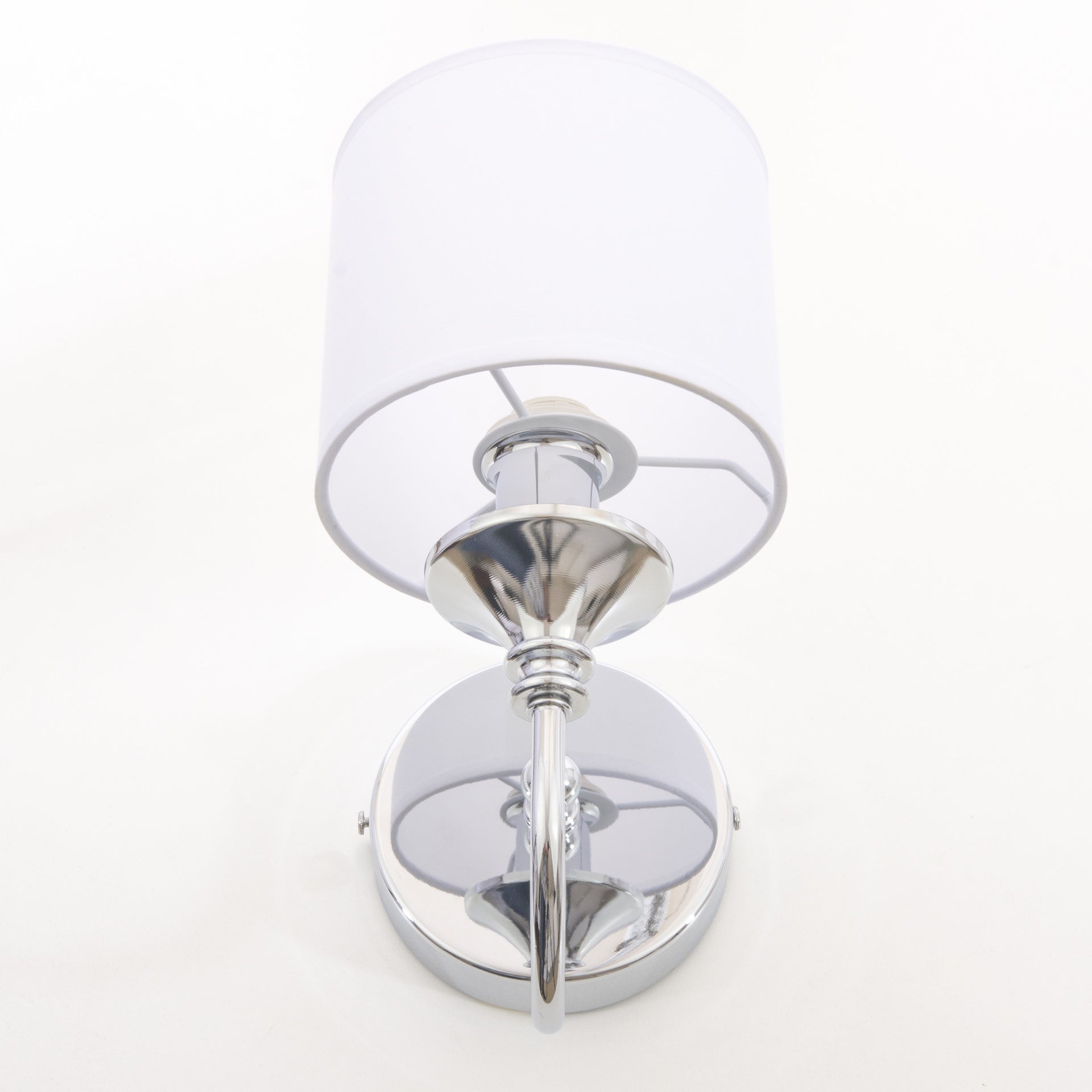 Abu Dhabi 2 Wall Light - Silver/Brass