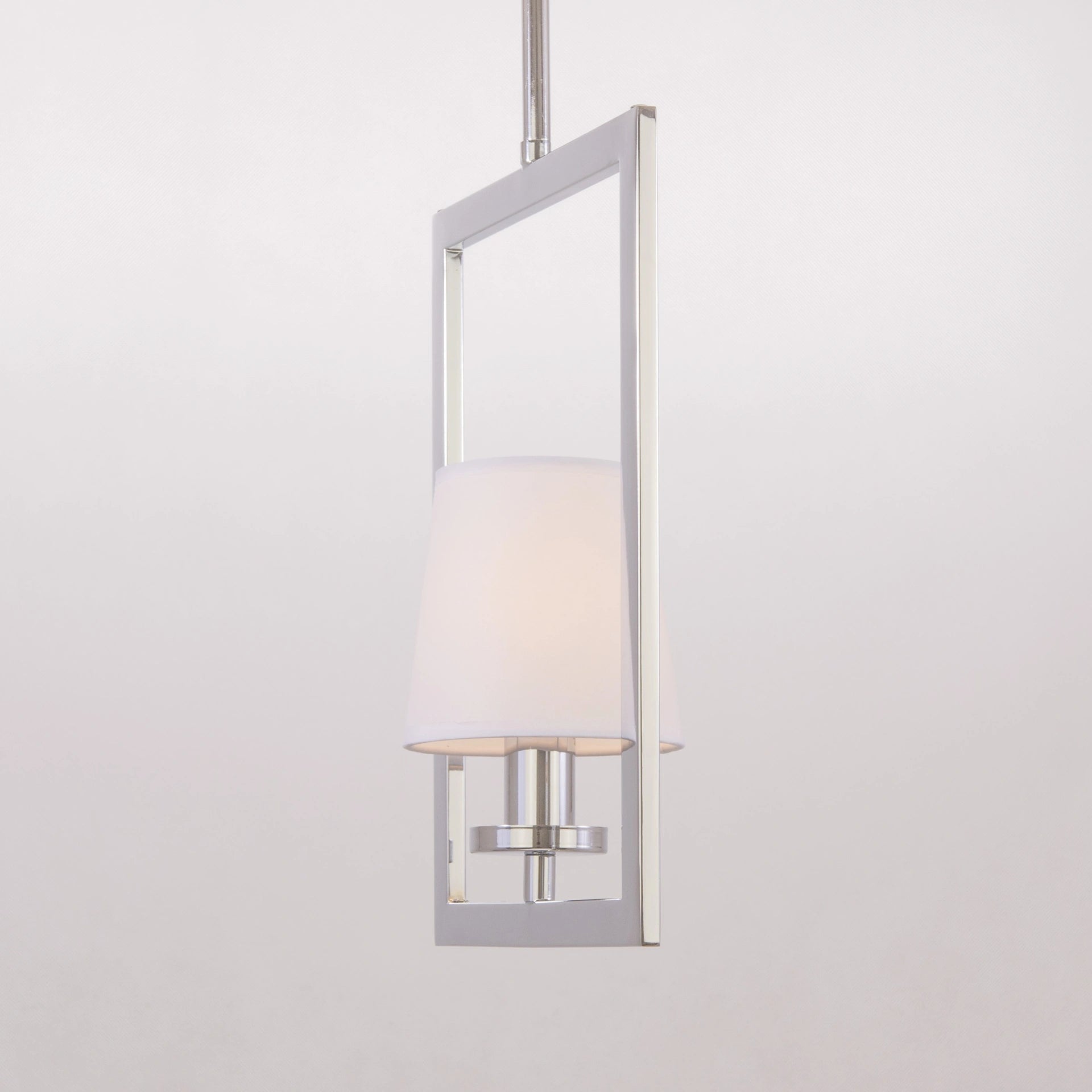 London 1Lt Centre Ceiling Light - Chrome & White/Chrome & Black Finish