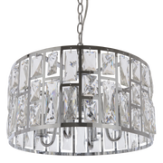 Kyiv 4Lt Crystal Centre Ceiling Light - Silver Finish