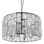 Kyiv 4Lt Crystal Centre Ceiling Light - Silver Finish