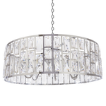 Kyiv 6Lt Crystal Centre Ceiling Light - Silver Finish