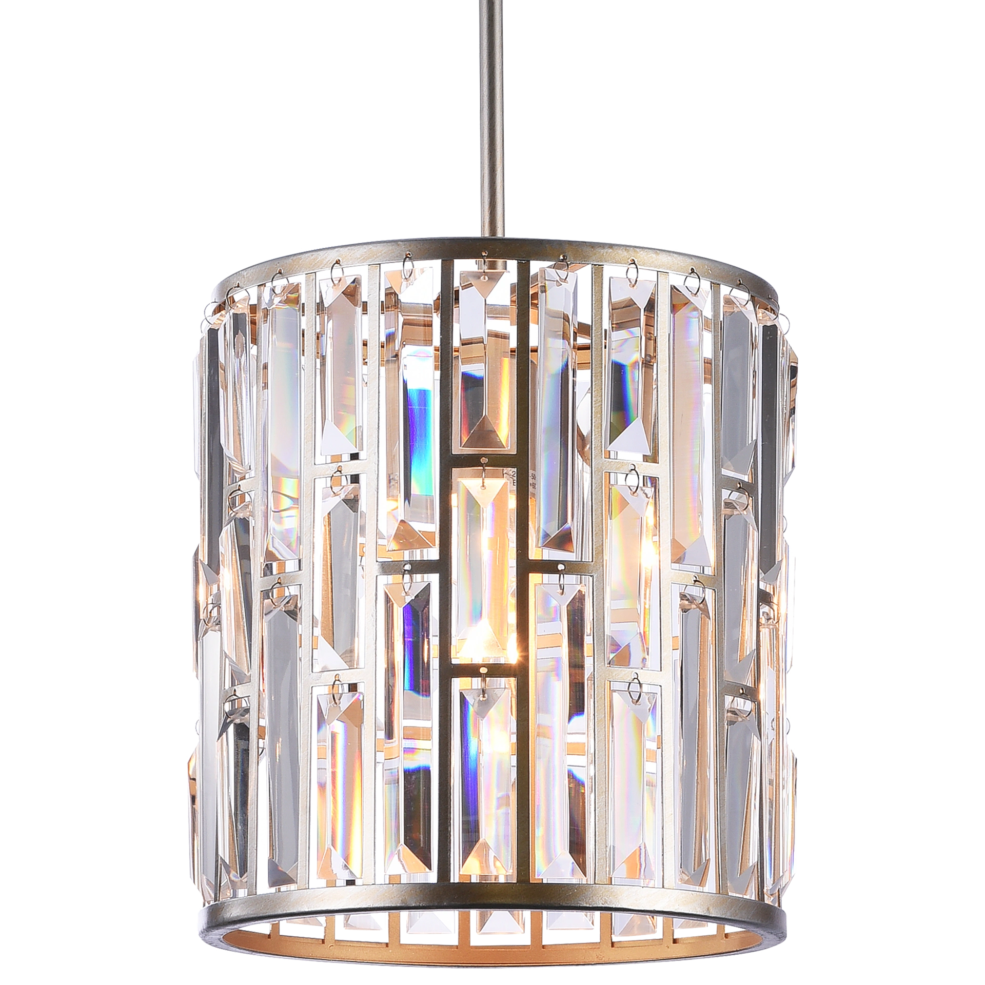 Kyiv 1Lt Crystal Pendant Light - Champagne Finish