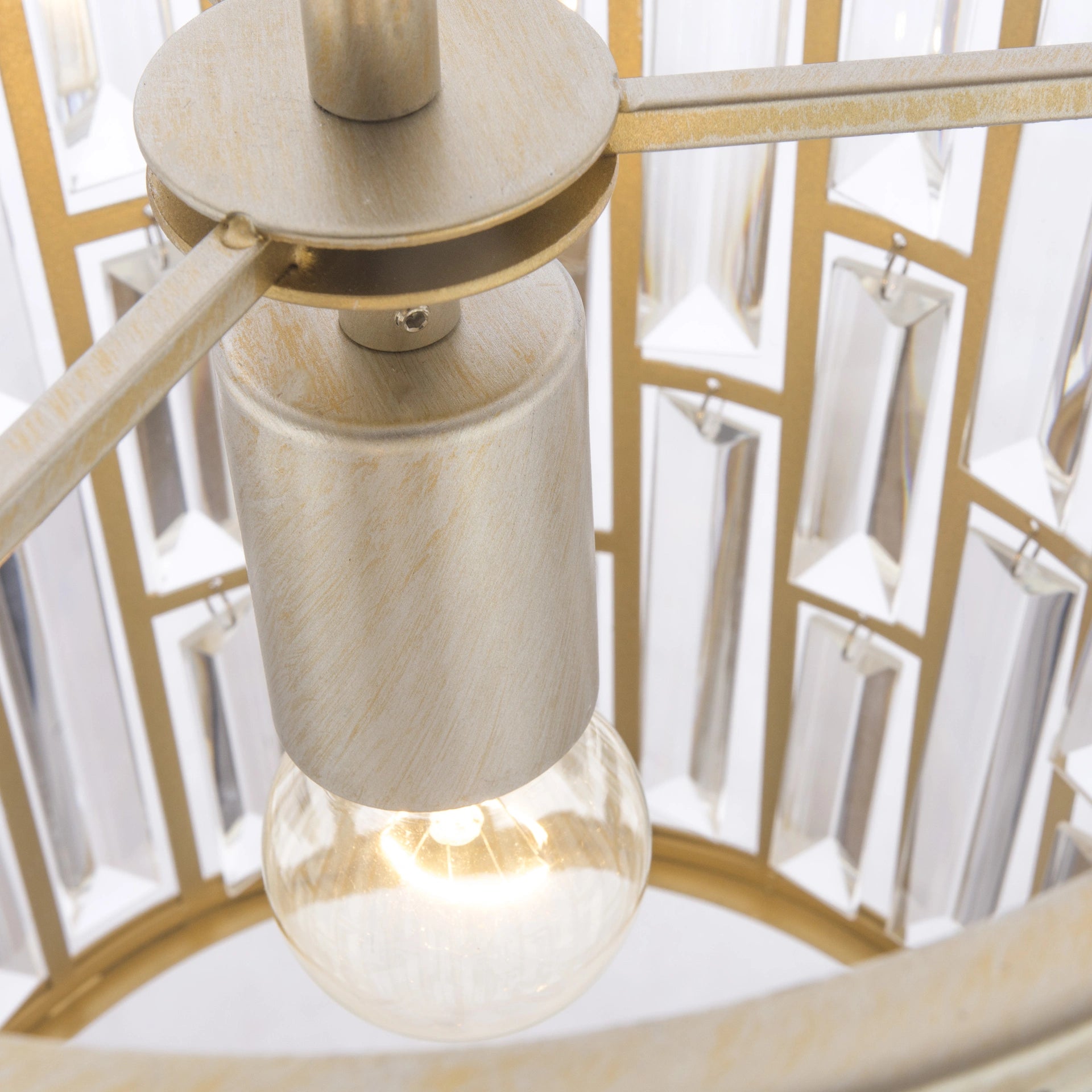 Kyiv 1Lt Crystal Pendant Light - Champagne Finish