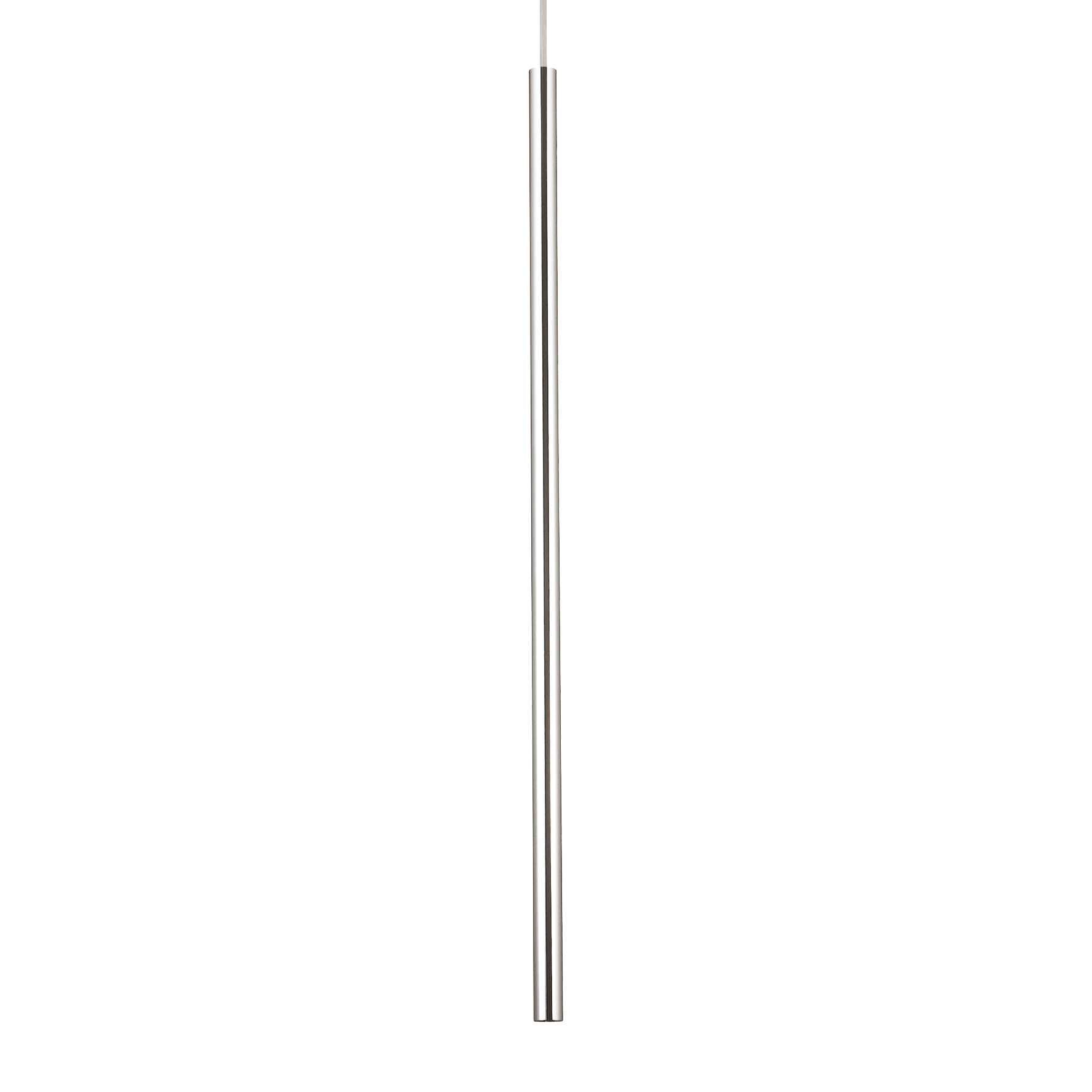 Ultrathin Pendant Light Fitting - White/Chrome/Black Finish