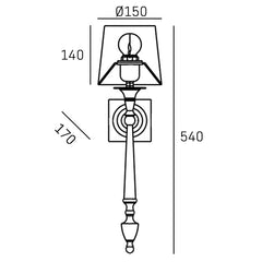 Austin 1Lt Wall Lamp - Various Finish