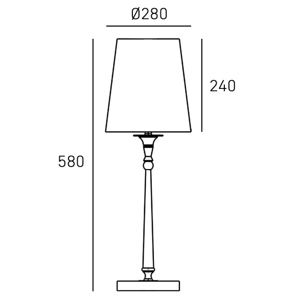 Austin 1Lt Table Lamp - Various Finish