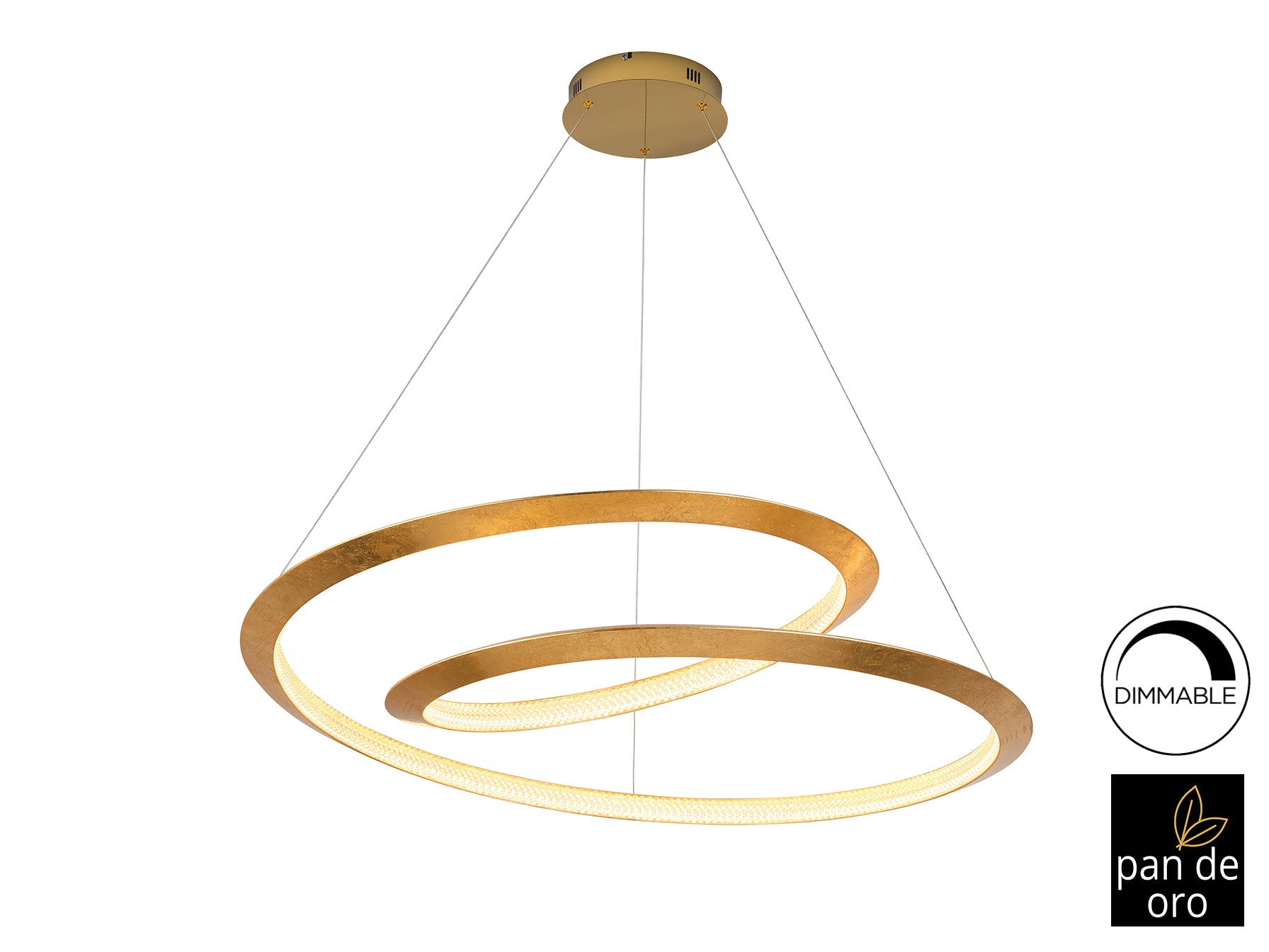 Eternity LED Ceiling Light - Gold Leaf