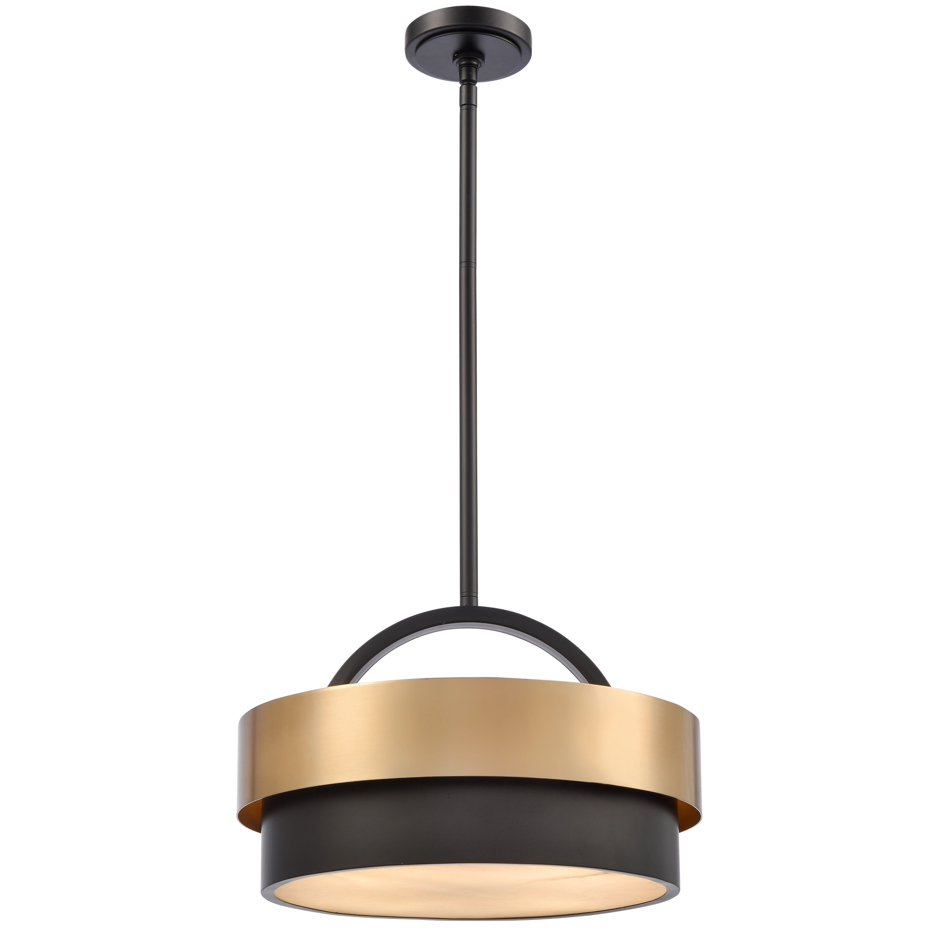 Coburg 4Lt/6Lt Dual Mount Pendant - Brass Finish