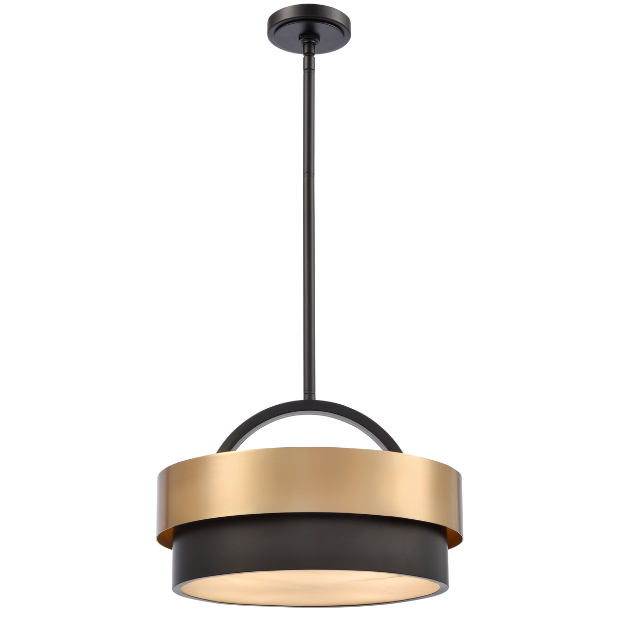 Coburg 4Lt/6Lt Dual Mount Pendant - Brass Finish