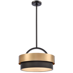 Coburg 4Lt/6Lt Dual Mount Pendant - Brass Finish