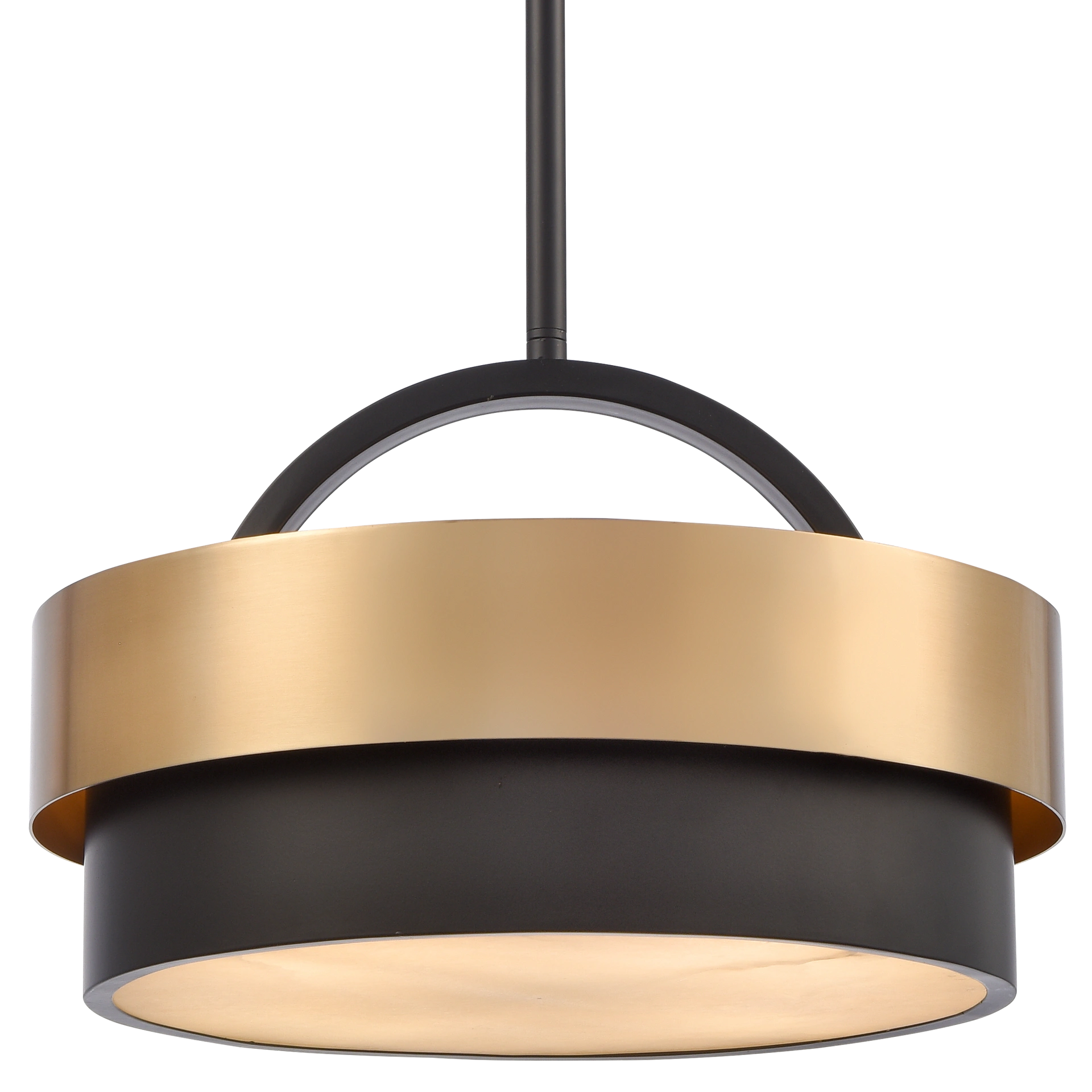 Coburg 4Lt/6Lt Dual Mount Pendant - Brass Finish