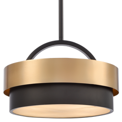 Coburg 4Lt/6Lt Dual Mount Pendant - Brass Finish