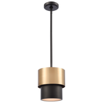 Coburg 1Lt Single Pendant - Brass Finish