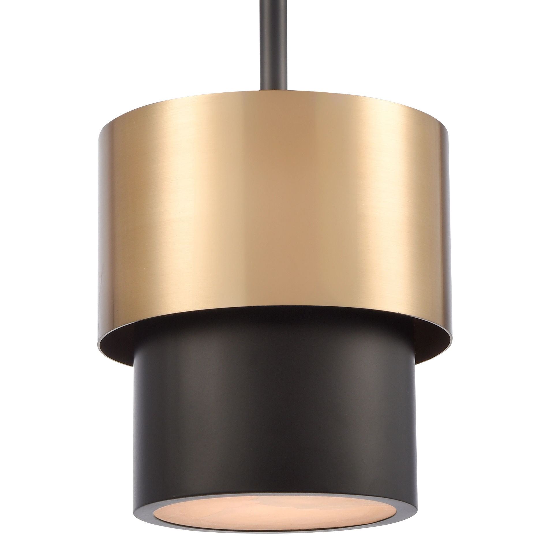 Coburg 1Lt Single Pendant - Brass Finish