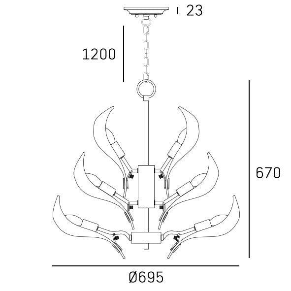 Cannes Hanging Light- Various Sizes
