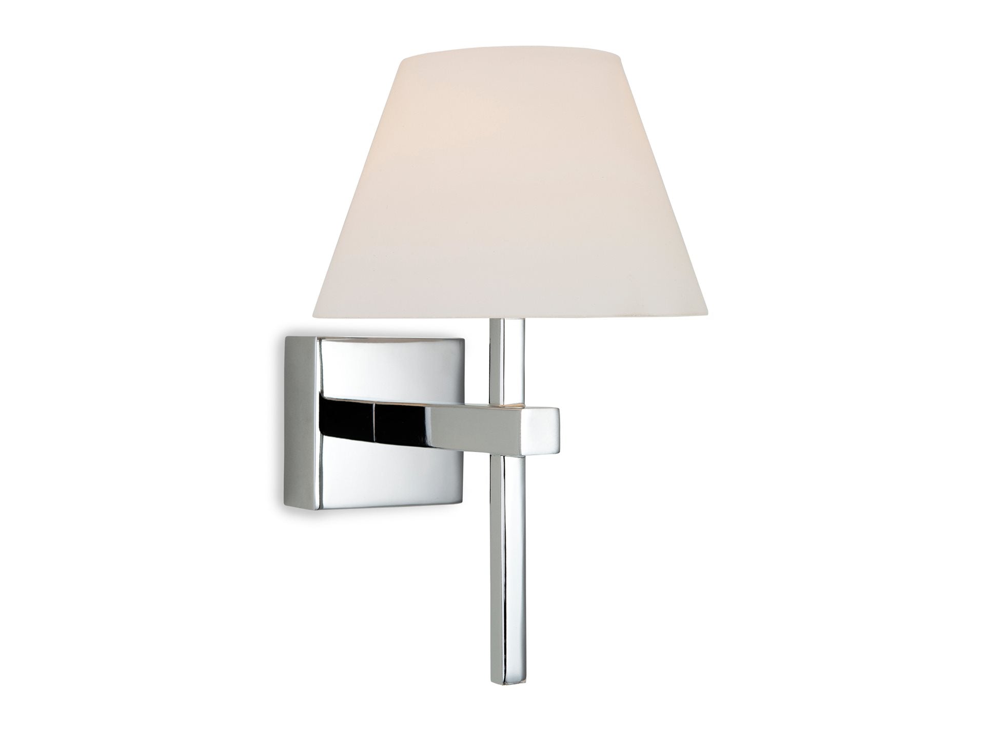 Fabio Wall Light- Chrome with Opal Glass
