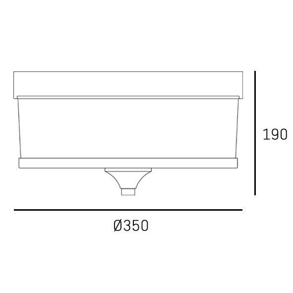 Fleetwood 3Lt Flush Fitting - Silver/Brass