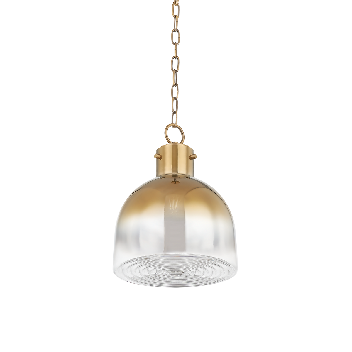 Beryl 1Lt Pendant - Patina Brass