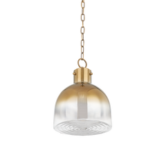Beryl 1Lt Pendant - Patina Brass