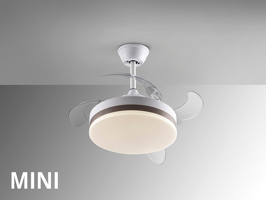 Vento Mini Ø 75 to 90 cm Dimmable Ceiling Fan- Various Finishes