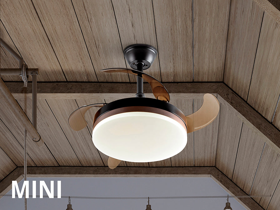 Vento Mini Ø 75 to 90 cm Dimmable Ceiling Fan- Various Finishes