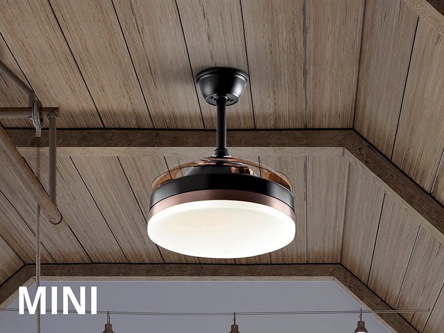 Vento Mini Ø 75 to 90 cm Dimmable Ceiling Fan- Various Finishes