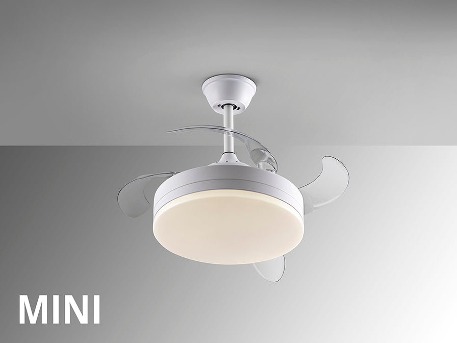 Vento Mini Ø 75 to 90 cm Dimmable Ceiling Fan- Various Finishes