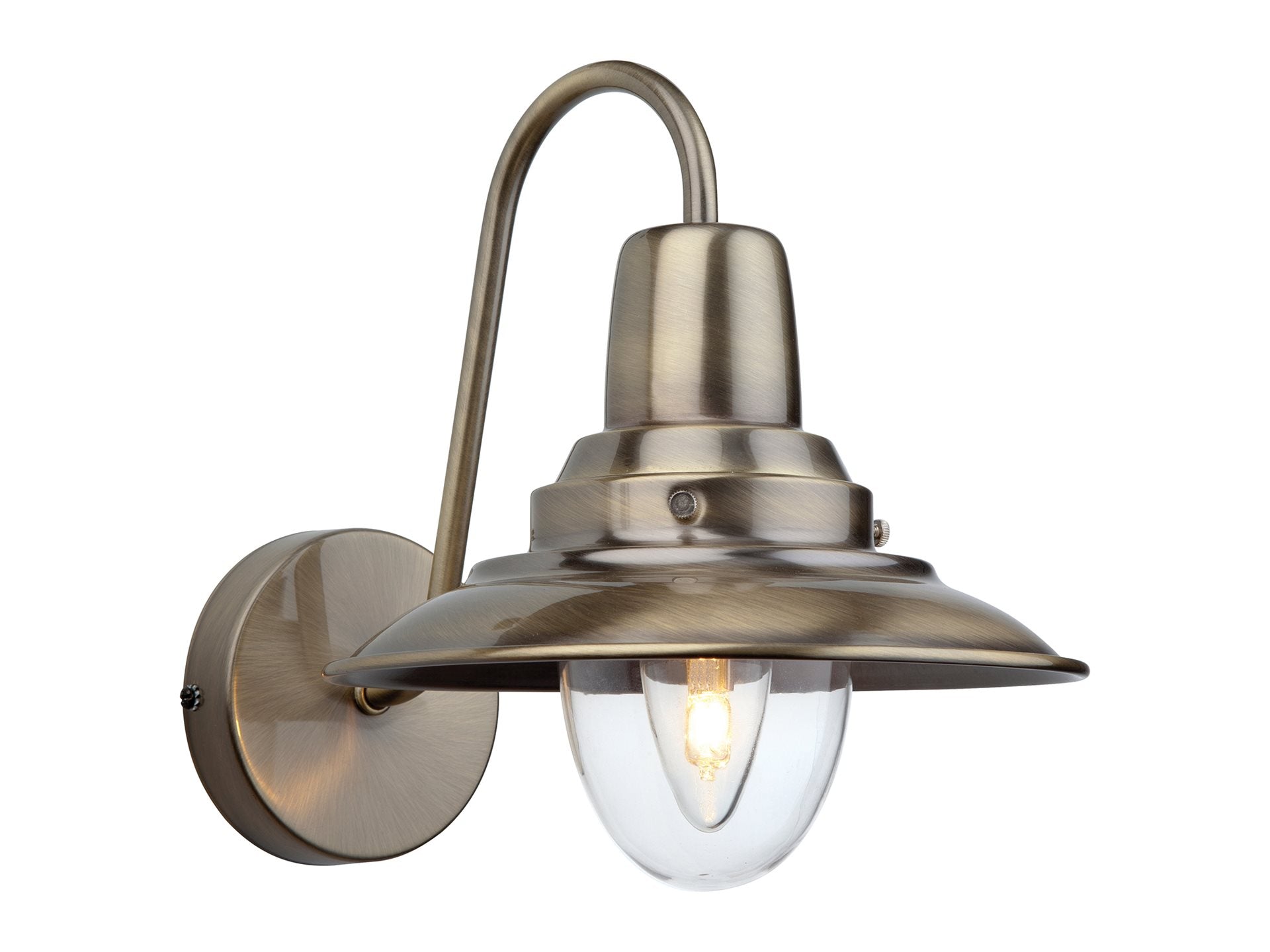 Fisherman Wall Light- Antique Brass/ Cream/ Copper Finishes