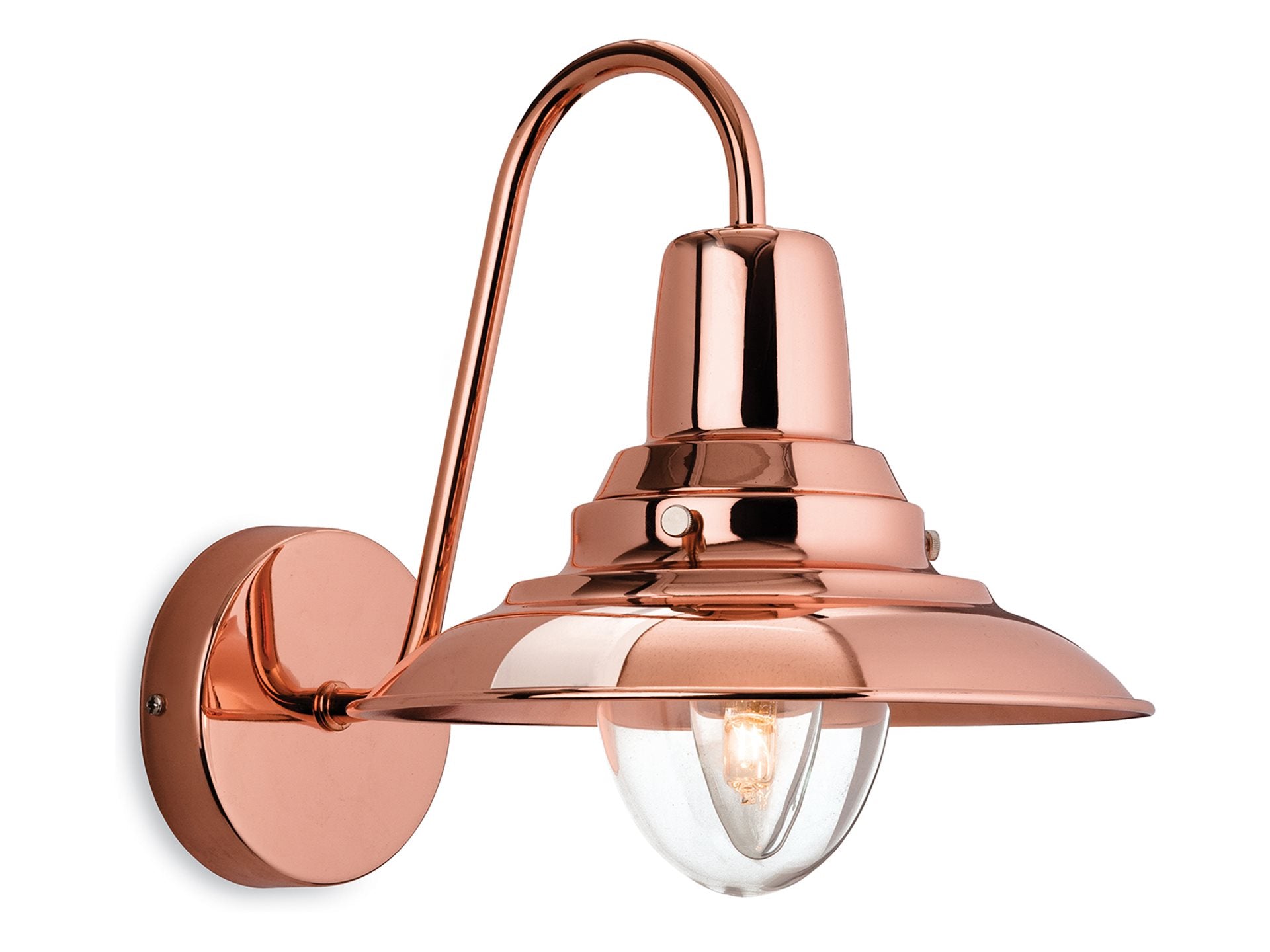Fisherman Wall Light- Antique Brass/ Cream/ Copper Finishes
