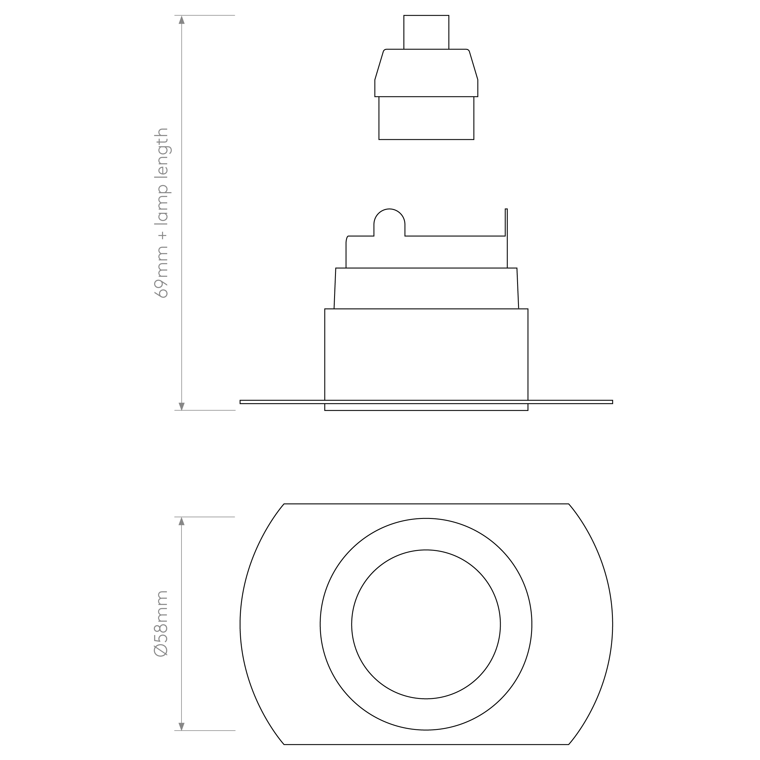 Pinhole Slimline Round Flush Fixed Fire-Rated IP65