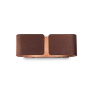 Mini Clip Double Wall Light - Corten Finish - Cusack Lighting