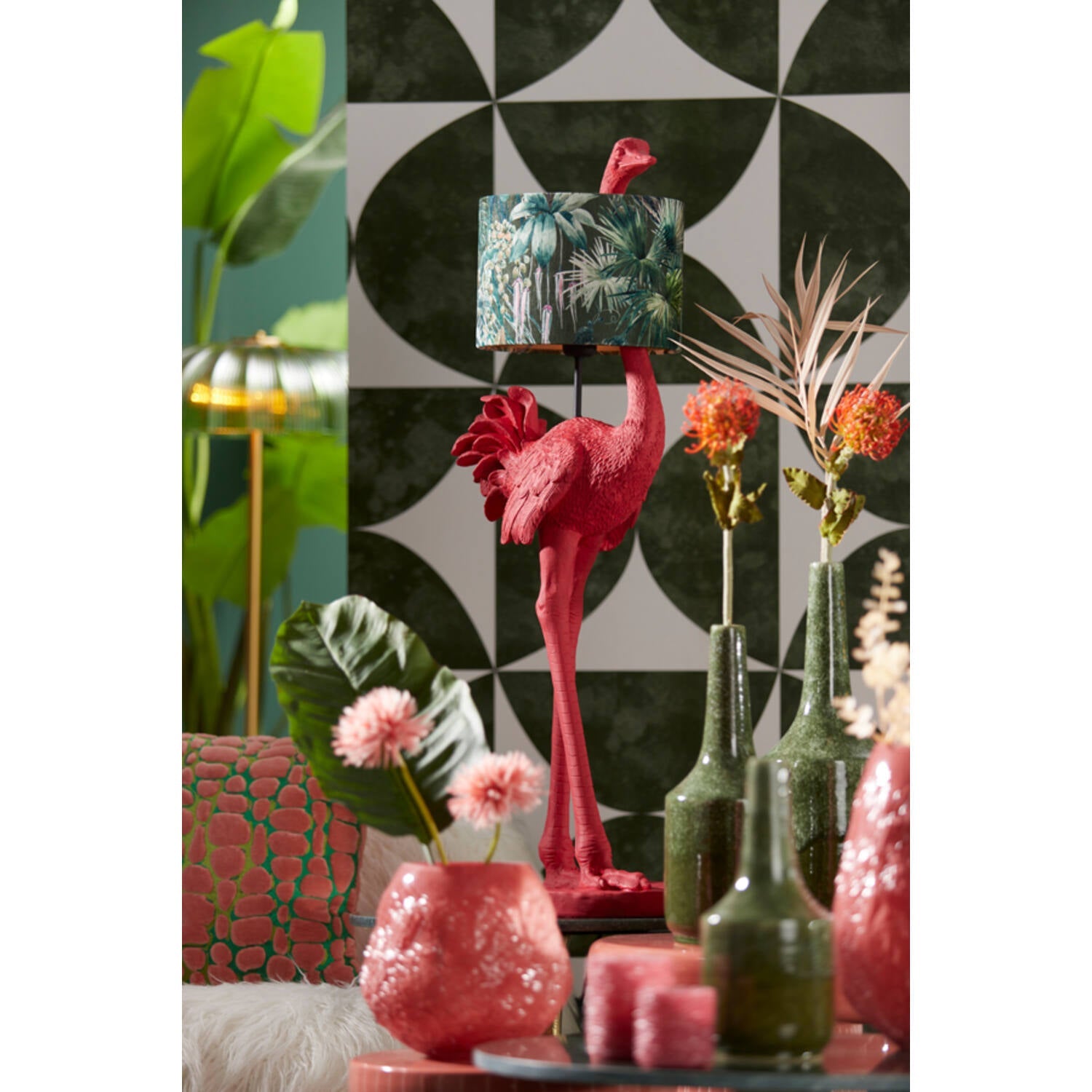 Margret Wooden Floor Lamp