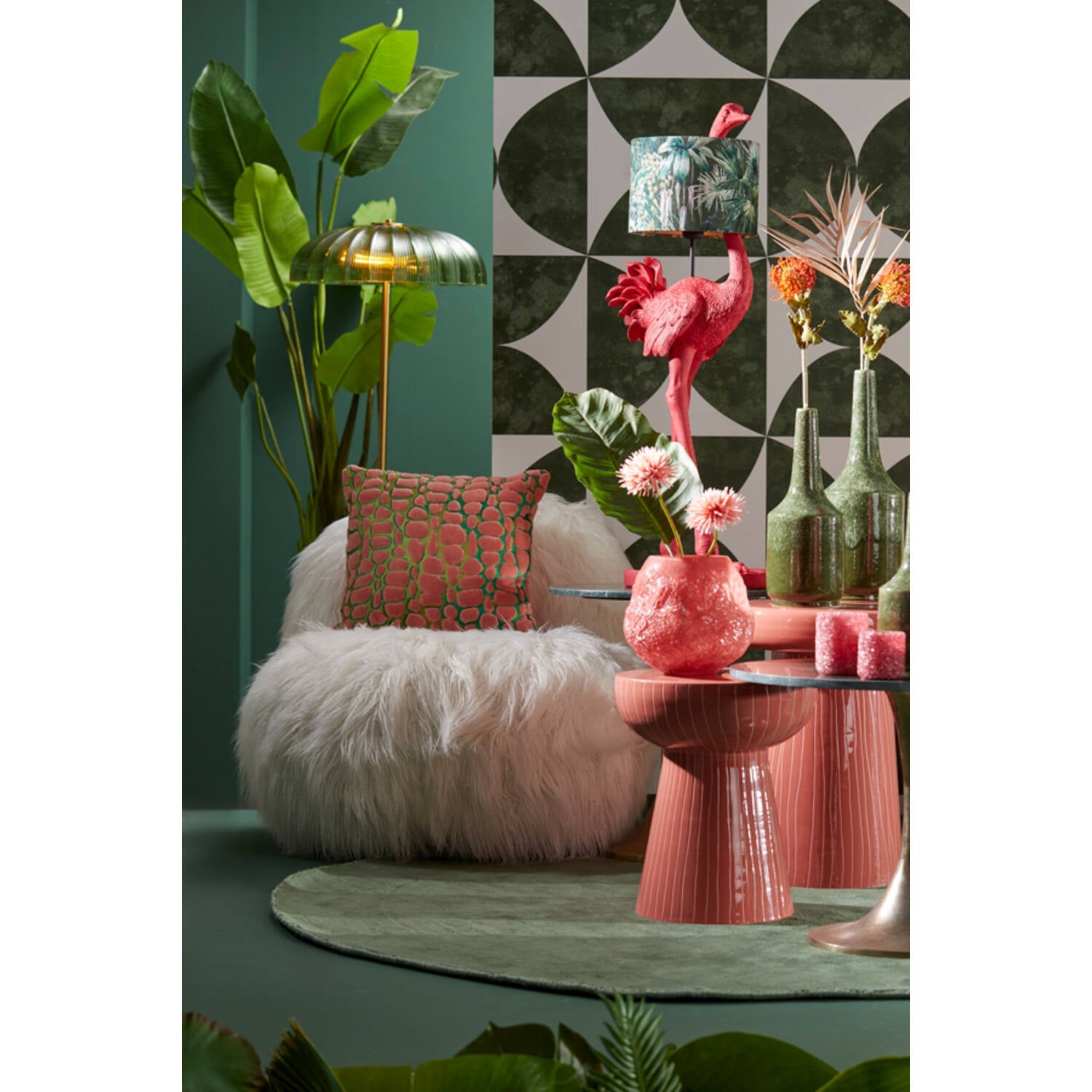 Margret Wooden Floor Lamp