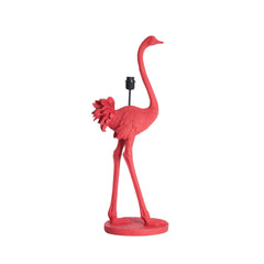 Ostrich Statement Floor Lamp - Pink/Bronze