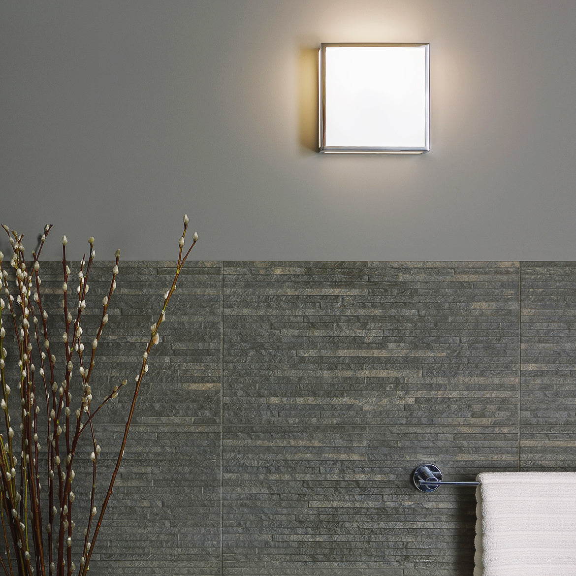 Mashiko Polished Chrome/Bronze Square