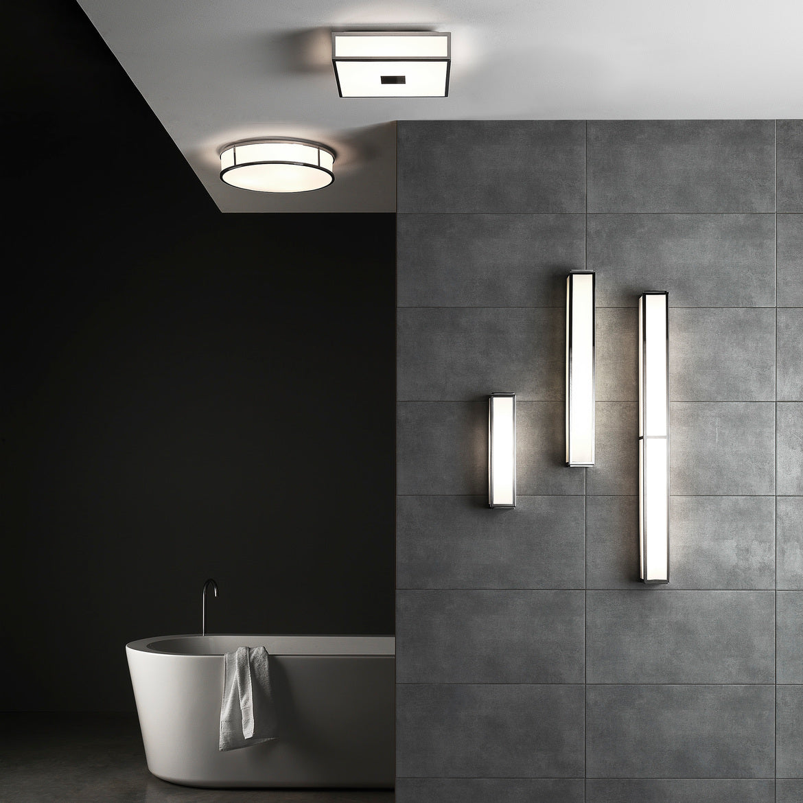 Mashiko Polished Chrome/Bronze Square/Round