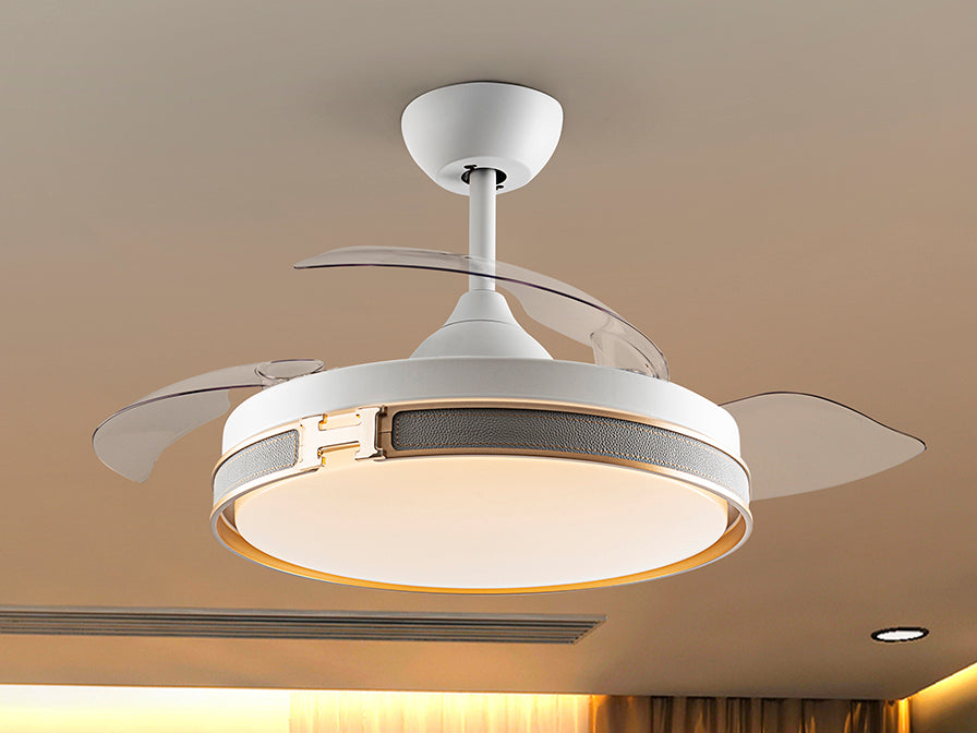 Heron Ceiling fans Ø 100 to 120 cm - White/ Black Finish