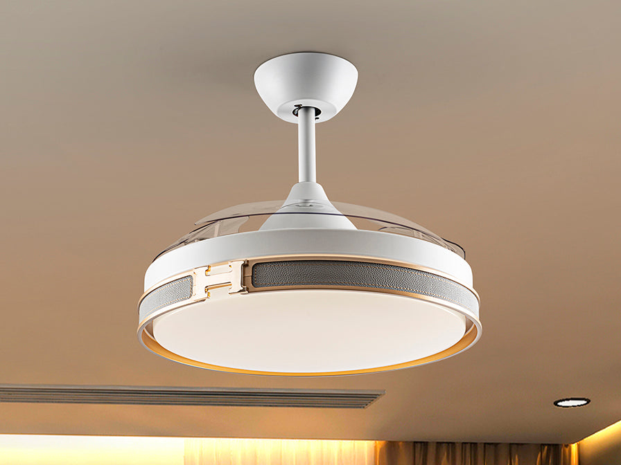Heron Ceiling fans Ø 100 to 120 cm - White/ Black Finish