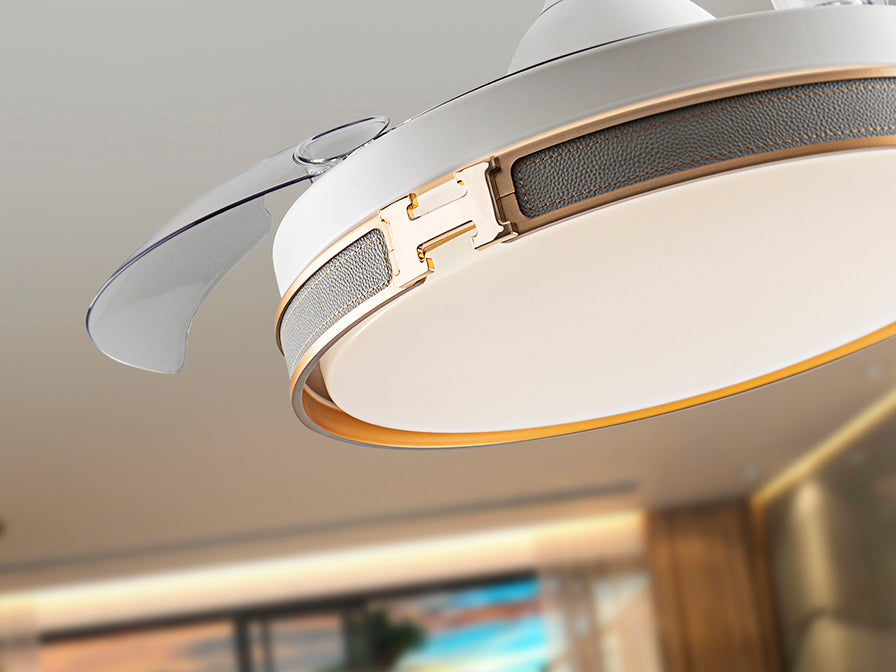 Heron Ceiling fans Ø 100 to 120 cm - White/ Black Finish