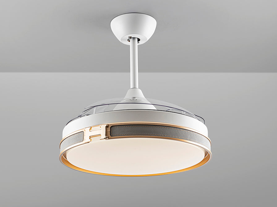 Heron Ceiling fans Ø 100 to 120 cm - White/ Black Finish