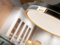 Heron Ceiling fans Ø 100 to 120 cm - White/ Black Finish