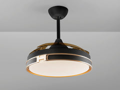 Heron Ceiling fans Ø 100 to 120 cm - White/ Black Finish