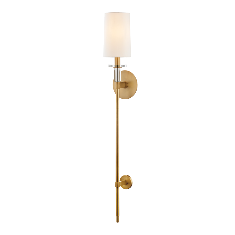 Amherst 1Lt Wall Sconce - Brass/Nickel