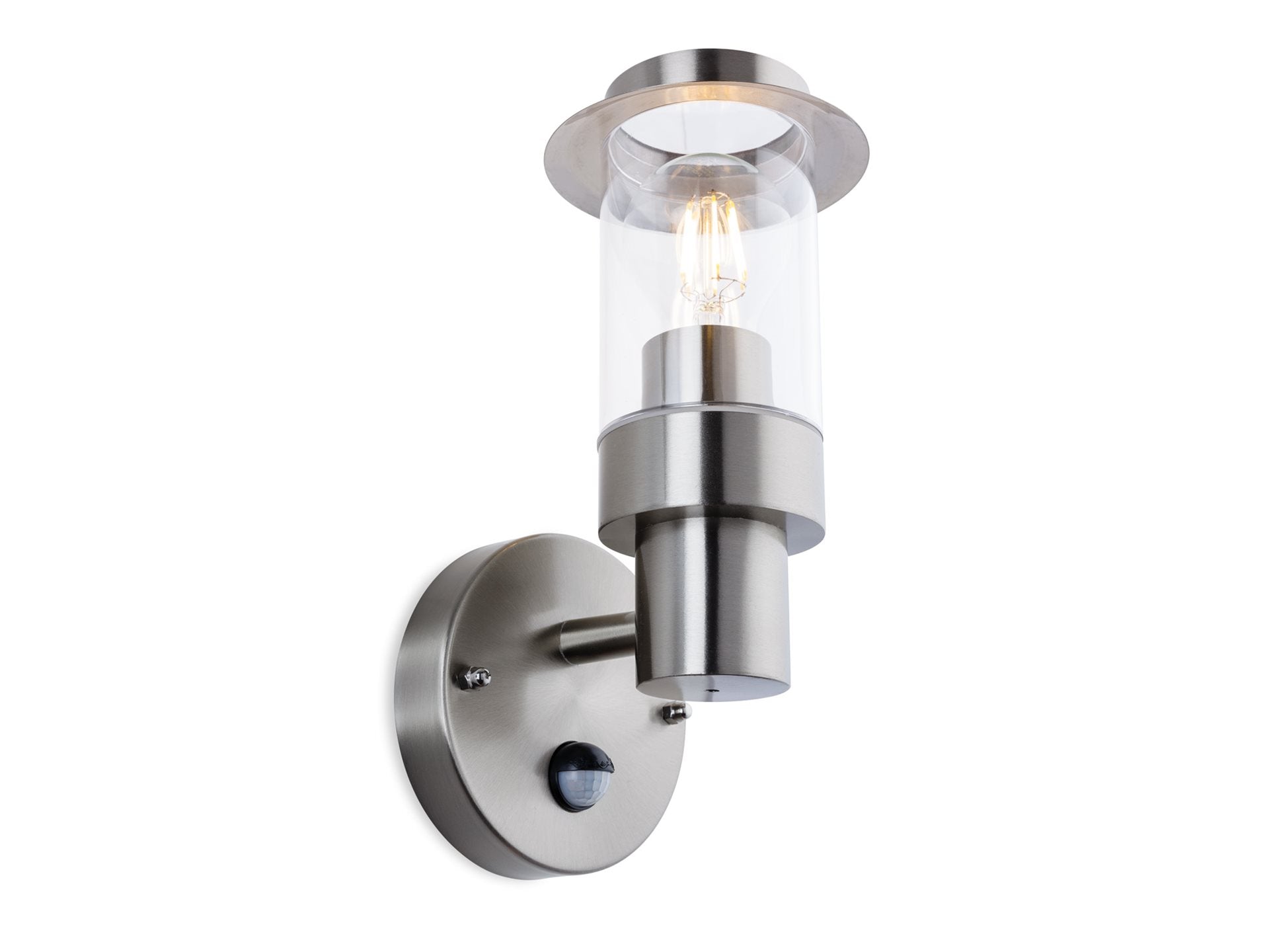 Darwin Wall Light with PIR- Stainless Steel