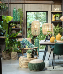 Tabana Floor Lamp Tripod - Natural Rattan Finish